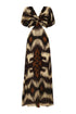 Santo Tomás Martellato Silk Dress / Brown Ikat